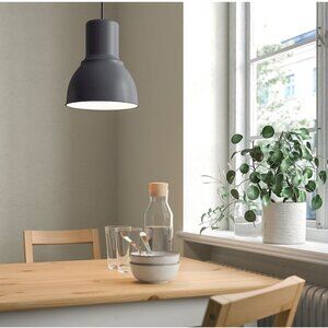 IKEA HEKTAR Pendant Lamp Dark Gray Hanging 9" Industrial NOB